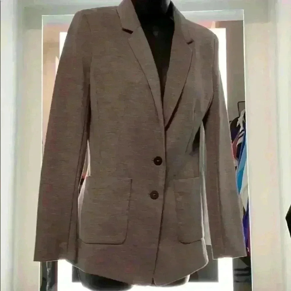 H&M Light Gray Casual Blazer in EUC✨ Comfy All Day Sz 6